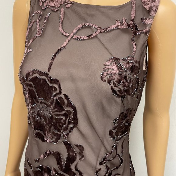 Velvet Palachi Floral Gown - Picture 4 of 7